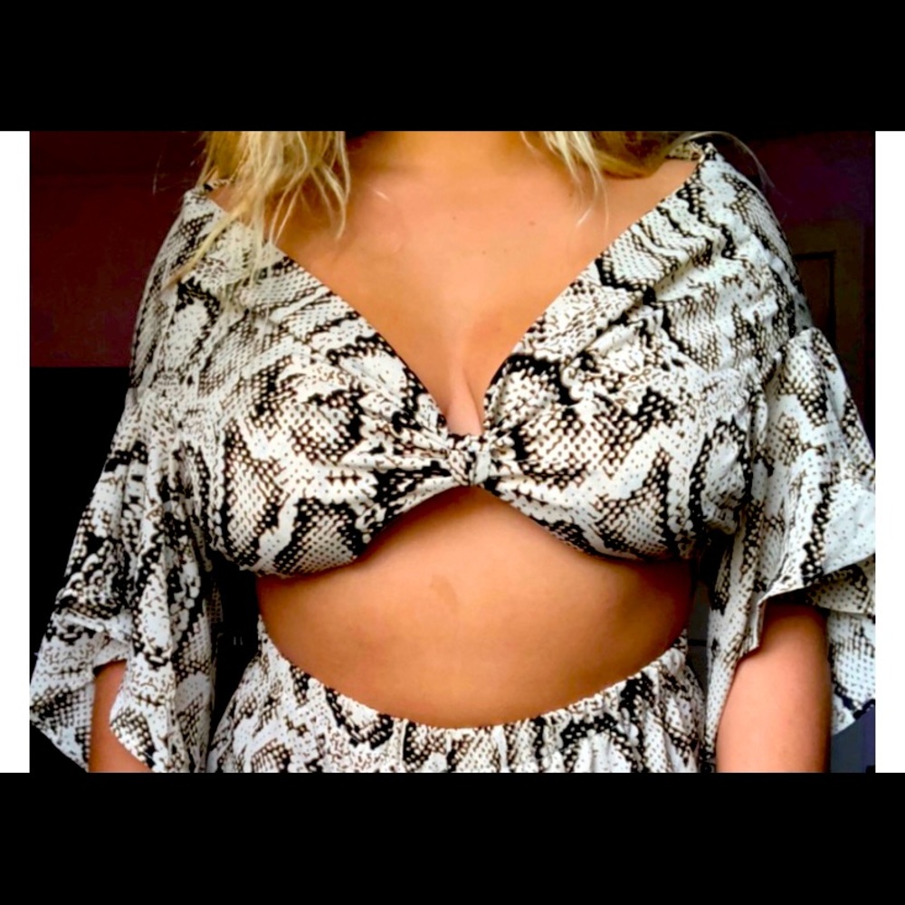 Snake skin top